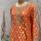 Orange Banrasi Co - ord Set