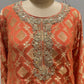 Orange Banrasi Co - ord Set