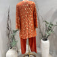 Orange Banrasi Co - ord Set