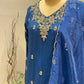 Blue Zardozi Sharara Set