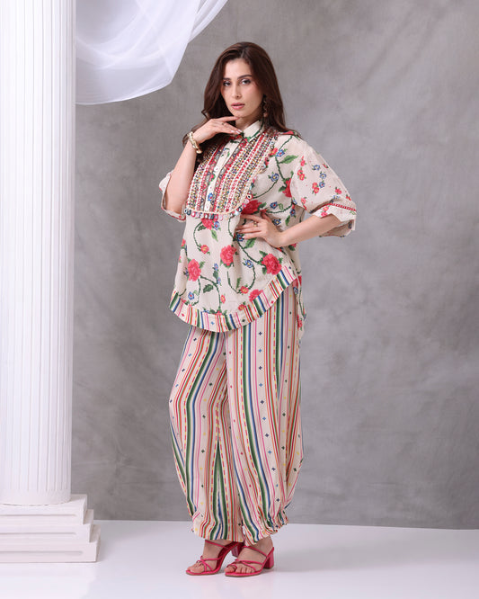 Pixel Print Bohemian Coord Set