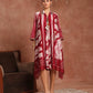 Red Batik Bohemian Dress