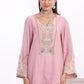 U Cut short length shirt, Potli with Farsi Salwar