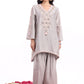 U Cut short length shirt, with Farsi salwar