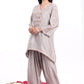 U Cut short length shirt, with Farsi salwar