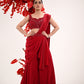 Red Sharara Saree