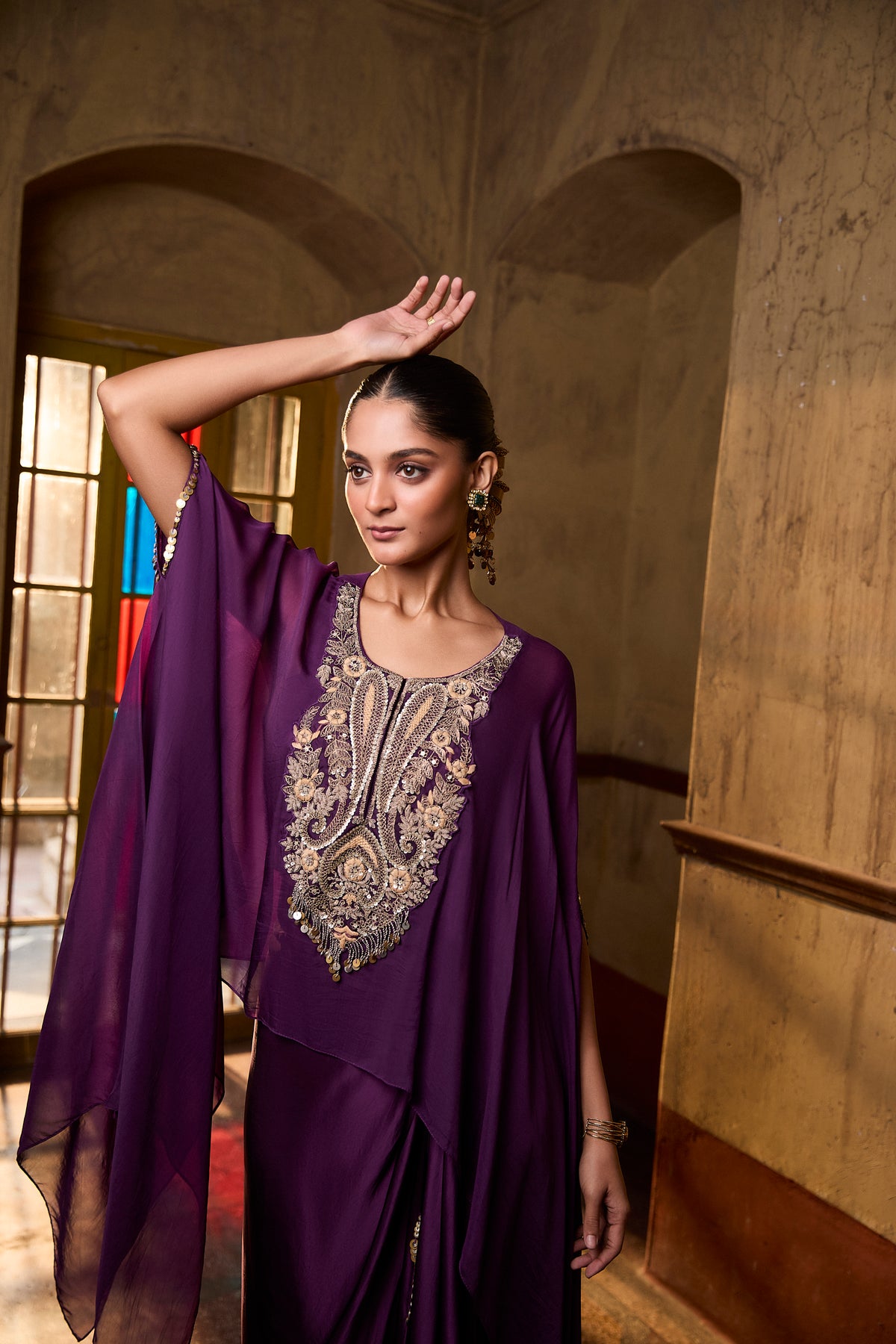 Noor aafreen draped set