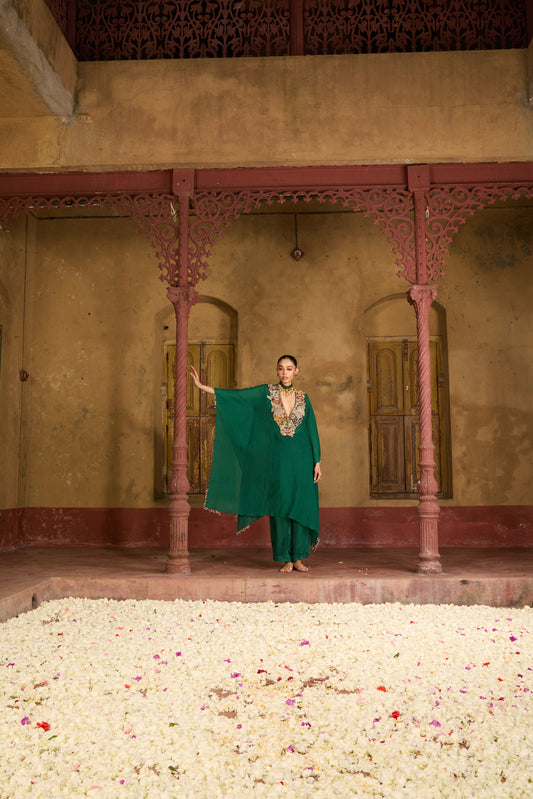 Jewel toned fuschia crinkle