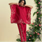 Red Jardin Kaftan Set
