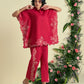 Red Jardin Kaftan Set