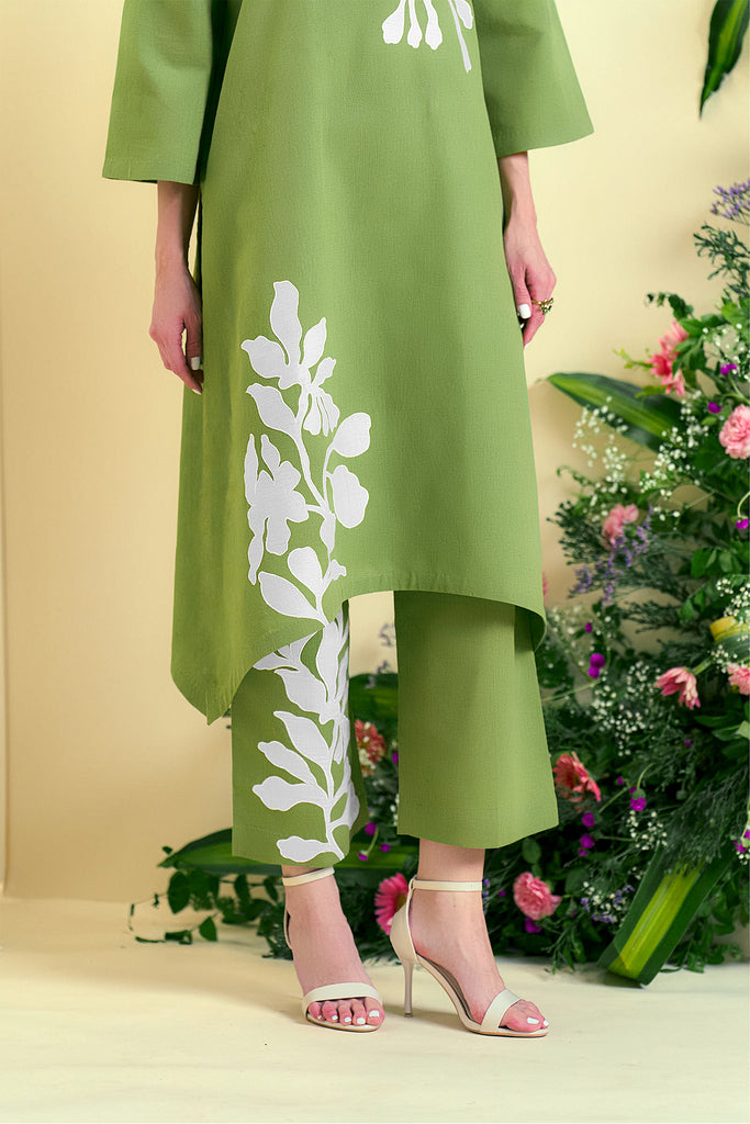 Origani Green Willow Kurta Set