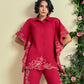 Red Jardin Kaftan Set