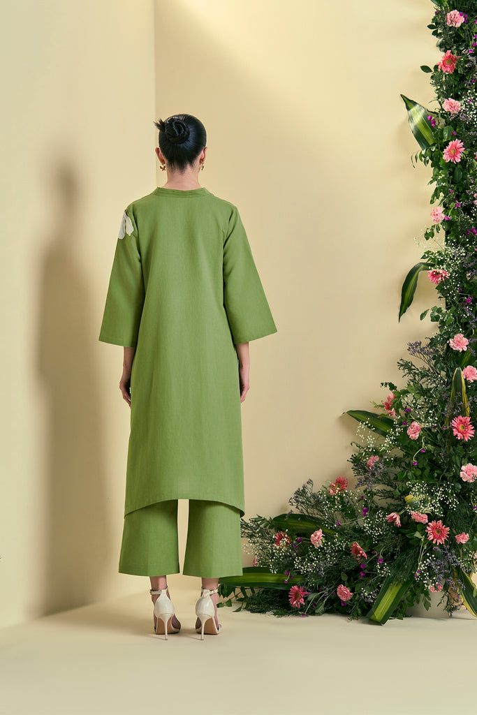 Origani Green Willow Kurta Set