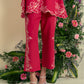 Red Jardin Kaftan Set
