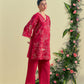 Red Nira Tunic Set