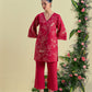Red Nira Tunic Set