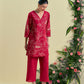 Red Nira Tunic Set