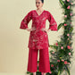 Red Nira Tunic Set