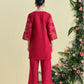 Red Nira Tunic Set