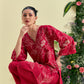 Red Nira Tunic Set