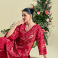 Red Nira Tunic Set