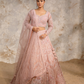 Light pink Bridal Lehenga Set for women
