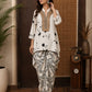 Floral Geometric Draped Skirt Set