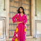 Light Pink Mul Chanderi set with Applique work