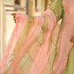 Olive Green Mul Chanderi Kurta Set with Flower Motif Yoke