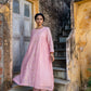 Light Pink Pittan and Jaal work Mul Chanderi Kurta Set