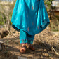 Blue Mul Chanderi Kurta Set with Pitta Motifs