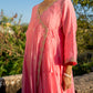 Pink Chanderi Angrakha set with Dabka work