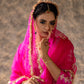 Fuschia Pink Silk Kurta Set with Heavy Dori and Dabka Work