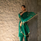 Green Silk Kurta Set