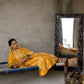 Yellow Silk Kurta Set with Heavy Gota Zardozi Dabka Work