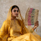 Yellow Silk Kurta Set with Heavy Gota Zardozi Dabka Work