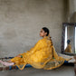 Yellow Silk Kurta Set with Heavy Gota Zardozi Dabka Work