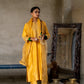 Yellow Silk Kurta Set with Heavy Gota Zardozi Dabka Work