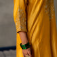 Yellow Silk Kurta Set with Heavy Gota Zardozi Dabka Work