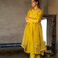 High Yoke Mul Chanderi Kurta Set with gathers