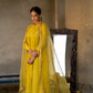 High Yoke Mul Chanderi Kurta Set with gathers