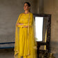 High Yoke Mul Chanderi Kurta Set with gathers