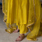 High Yoke Mul Chanderi Kurta Set with gathers