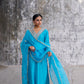 Silk Kurta Set with Heavy Dori and Dabka Work