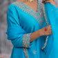 Silk Kurta Set with Heavy Dori and Dabka Work