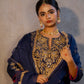 Midnight blue Silk Kurta Set with Heavy Dori and Dabka Work