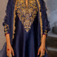 Midnight blue Silk Kurta Set with Heavy Dori and Dabka Work