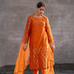 Silk Kurta Set with half Turkish Gota Jaal