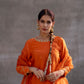 Silk Kurta Set with half Turkish Gota Jaal
