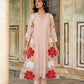 Light Pink Mul Chanderi set with Applique work